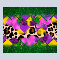Mardi Gras Leopard And Heart Premium Sweatshirt | Teevron