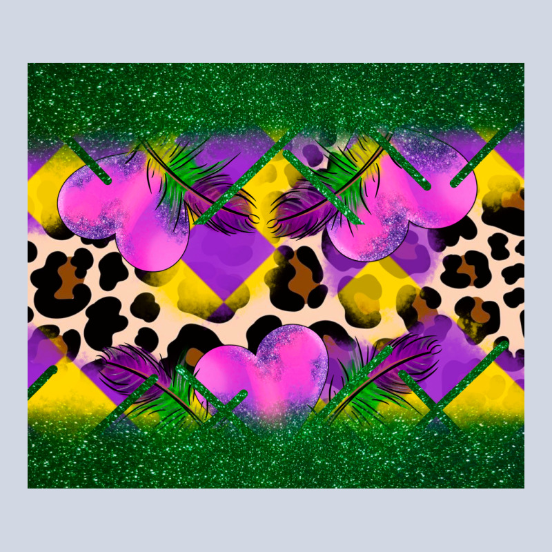 Mardi Gras Leopard And Heart Premium Sweatshirt by AdoDesignShop | Teevron