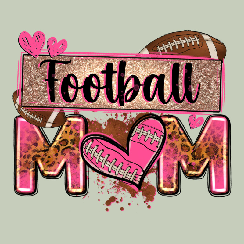Football Mom With Leopard Long Sleeve Tee by Zillion Design Studio | Teevron