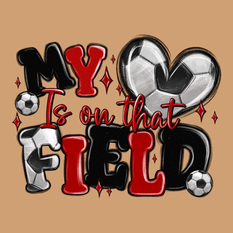 My Heart Is On That Field Soccer Vintage Tee by MaliasSmallBusiness | Teevron