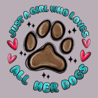 Just A Girl Who Loves All Her Dogs Vintage Tee | Teevron