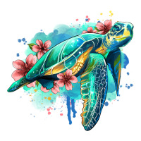 floral turtle | Teevron