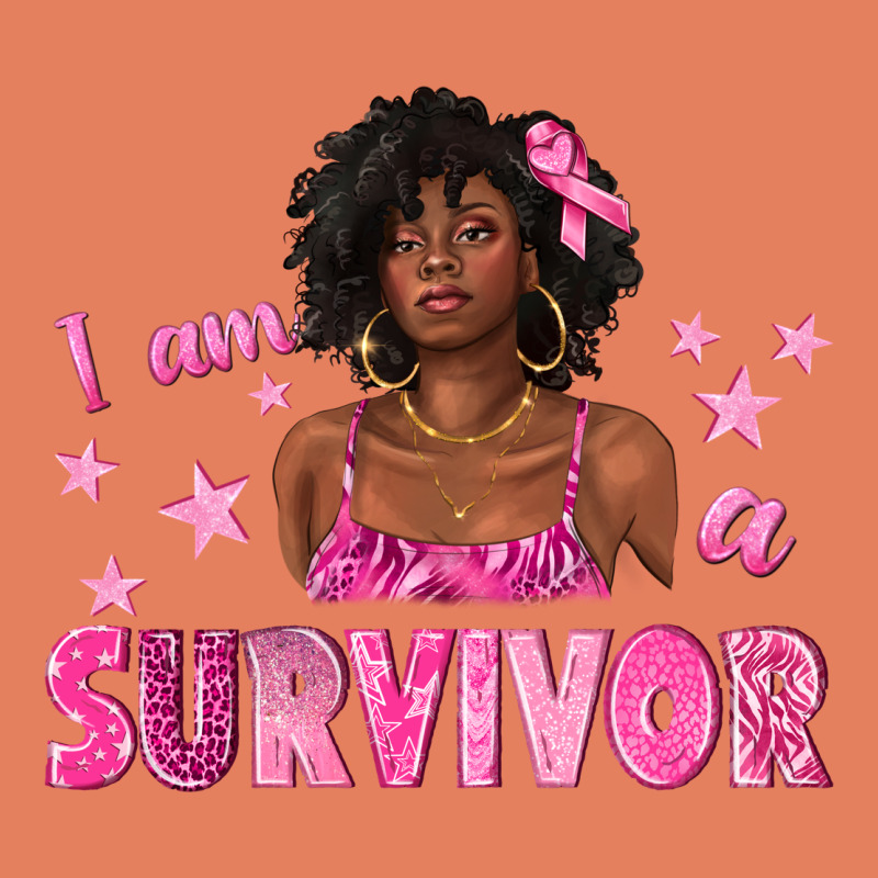 I Am A Survivor Breast Cancer With Afro Woman Classic Tee by texasbilliewilder | Teevron