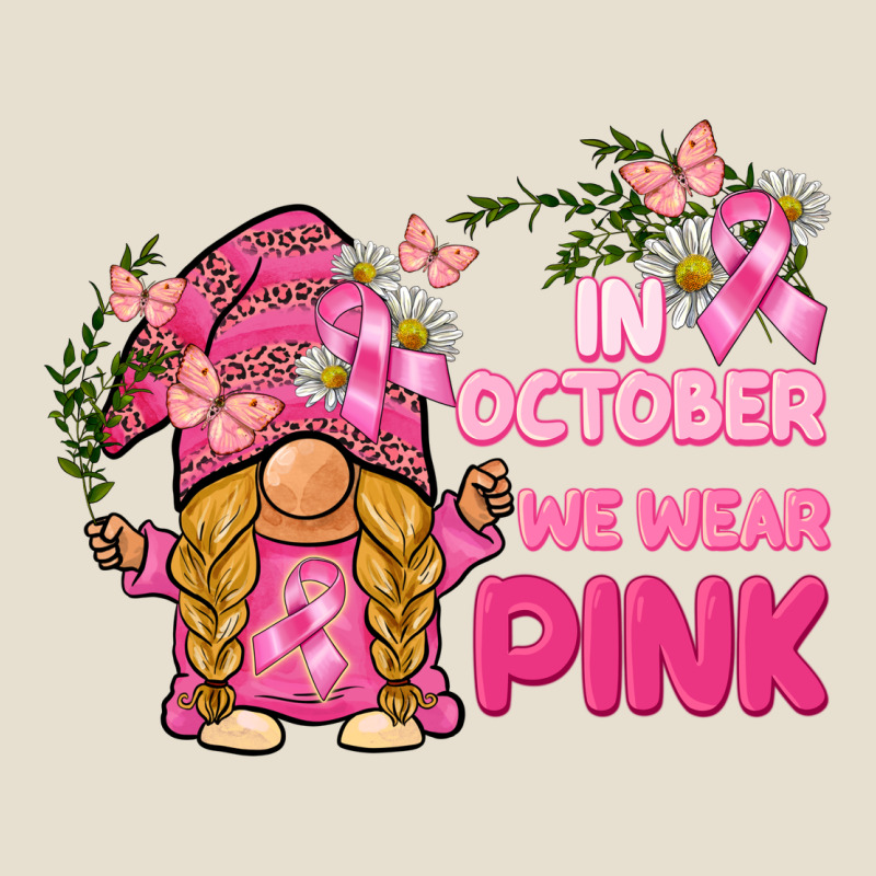 In October We Wear Pink Gnome Urban Heavy Tee by BarkalooDesign | Teevron