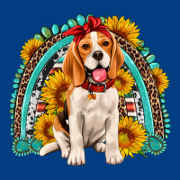 Beagle Turquoise And Sunflowers Rainbow Premium Sweatshirt | Teevron