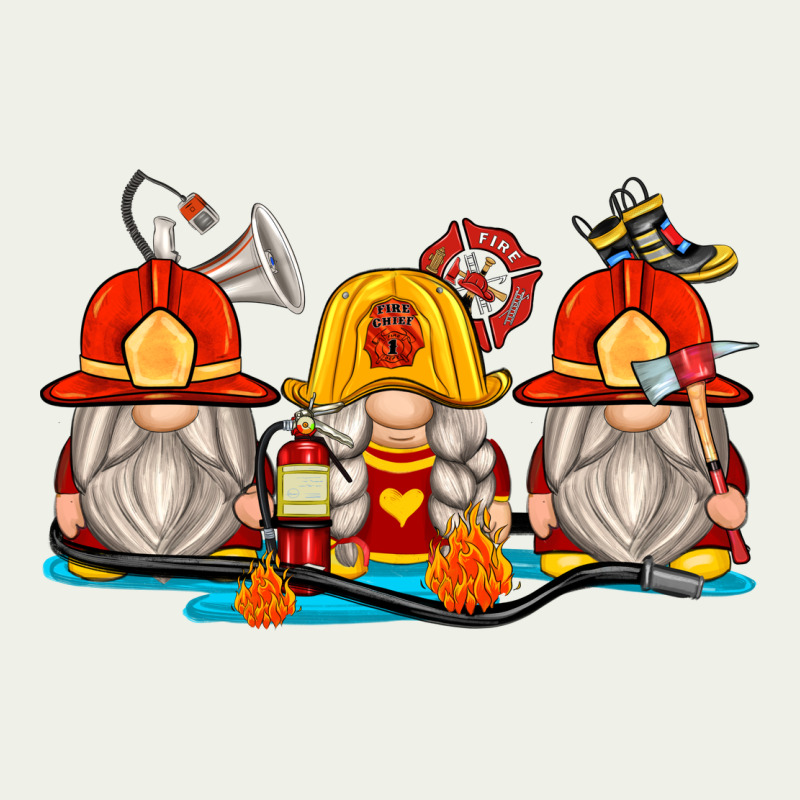 Firefighter Gnomes Urban Heavy Tee by Zillion Design Studio | Teevron