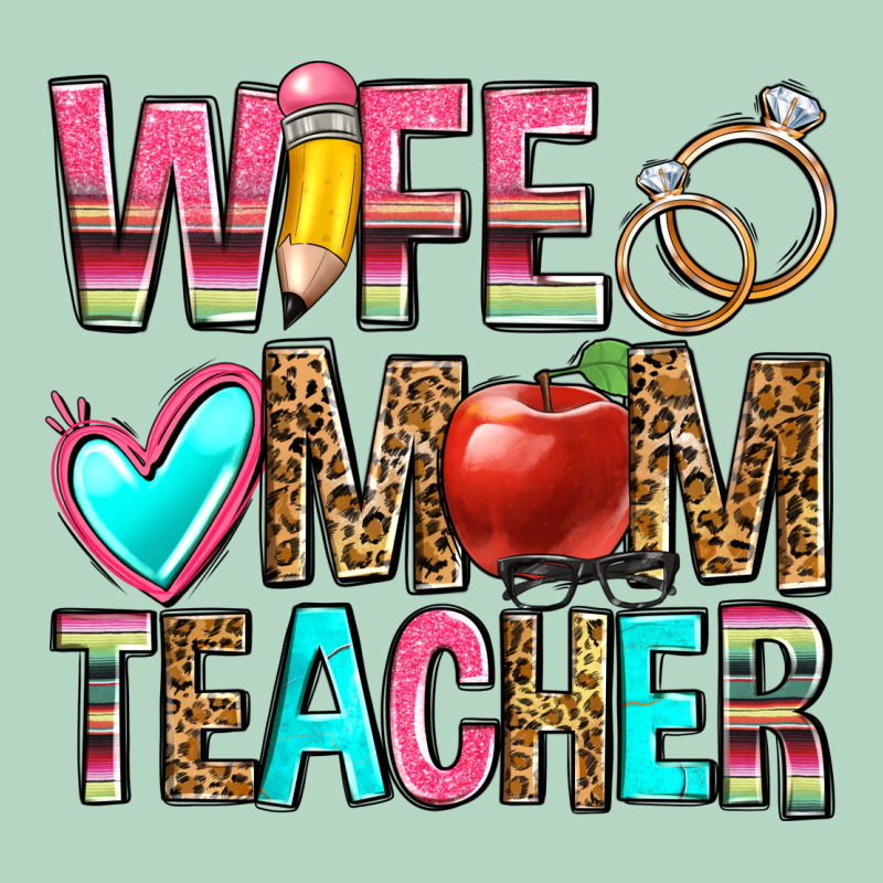 Wife Mom Teacher Classic Tee by Zillion Design Studio | Teevron