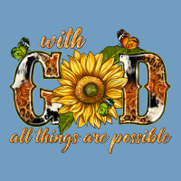 With God All Things Are Possible With Sunflower Urban Heavy Tee | Teevron