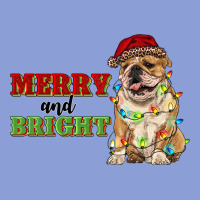 Merry And Bright English Bulldog Long Sleeve Tee | Teevron