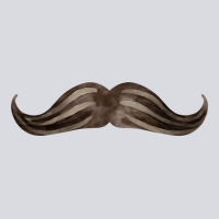 Brown Moustache Fa Element Zipper Hoodie | Teevron