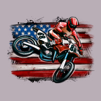 Dirt Bike American Flag Vintage Tee | Teevron