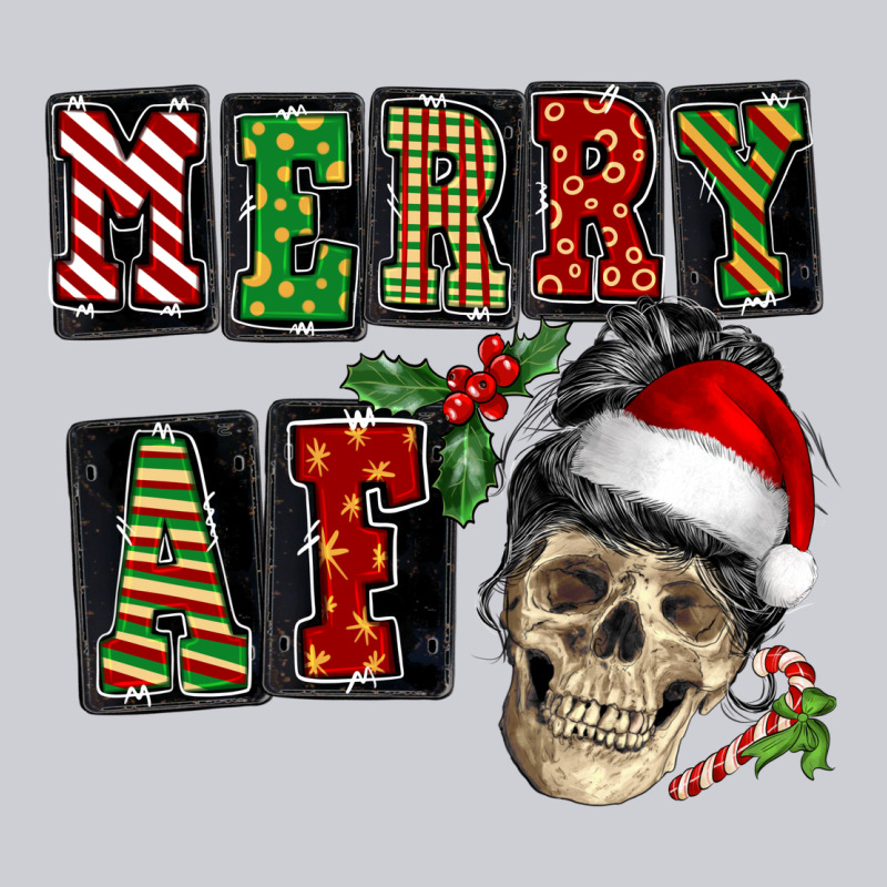 Merry Af Skeleton Messy Bun Urban Hoodie by NancyCooperArtShop | Teevron