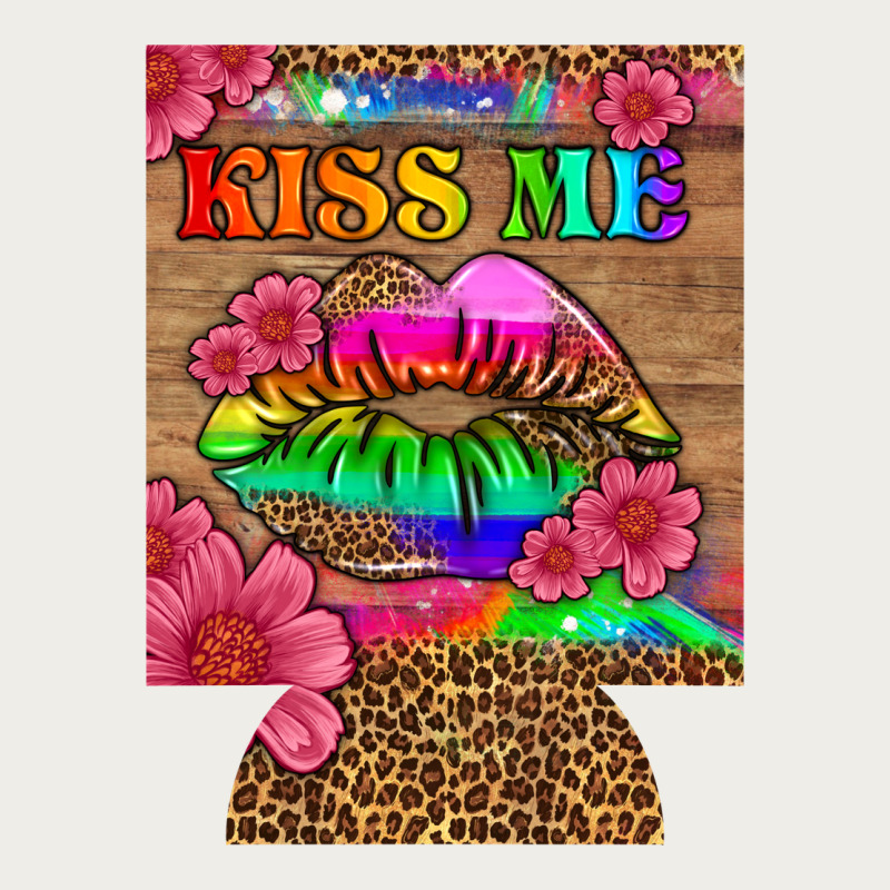 Lgbtq Kiss Me  Can Cooler Zipper Hoodie by HRA Design Shop | Teevron