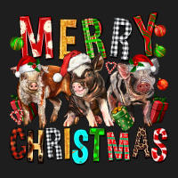 Merry Christmas Pigs Classic Tee | Teevron