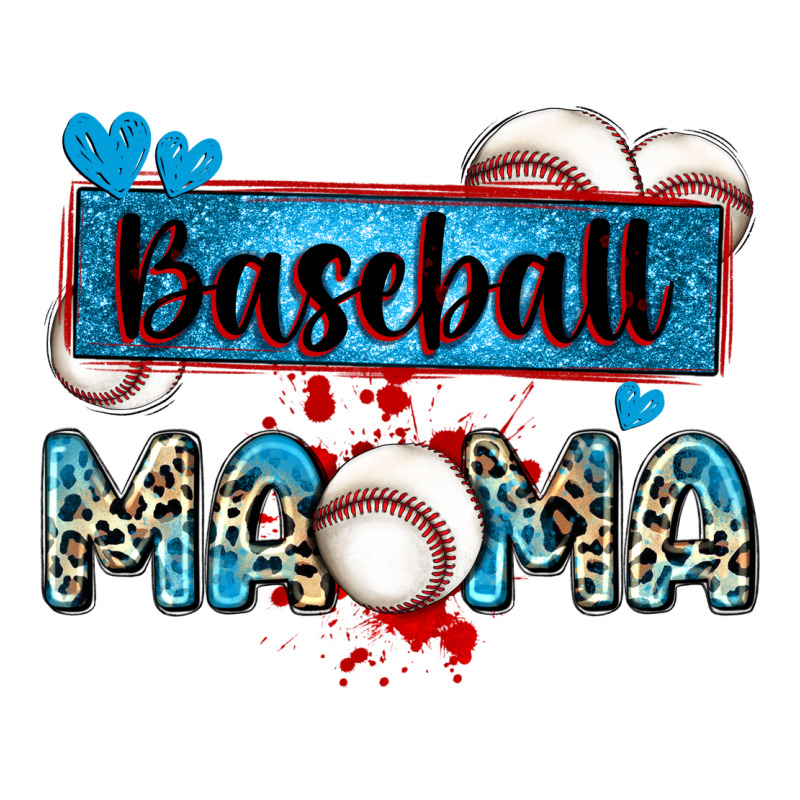 Baseball Mama With Leopard Long Sleeve Tee by Zillion Design Studio | Teevron
