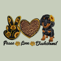 Peace Love Dachshund Long Sleeve Tee | Teevron