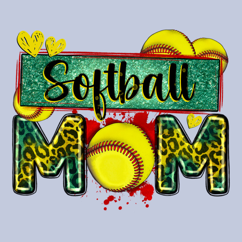 Softball Mom With Leopard Long Sleeve Tee by Zillion Design Studio | Teevron