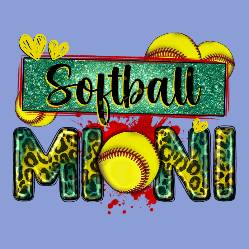 Softball Mini With Leopard Long Sleeve Tee by Zillion Design Studio | Teevron