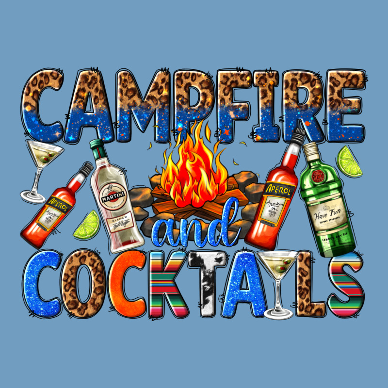 Campfire And Cocktails Urban Heavy Tee by texasbilliewilder | Teevron