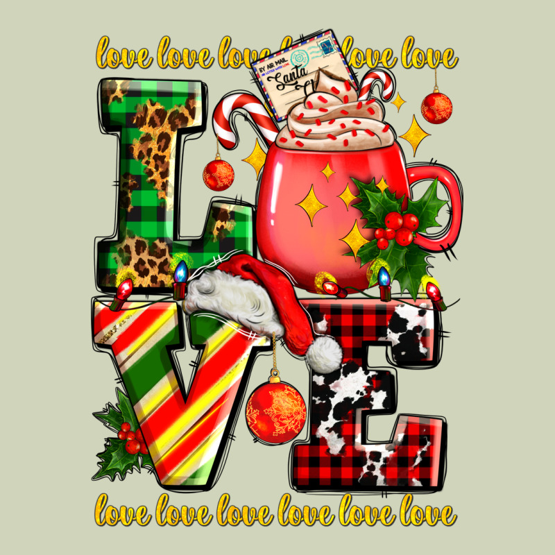 Love With Coffee Cup And Christmas Lights Heavyweight Hoodie by AdoDesignShop | Teevron