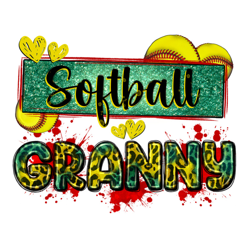 Softball Granny With Leopard Long Sleeve Tee by Zillion Design Studio | Teevron
