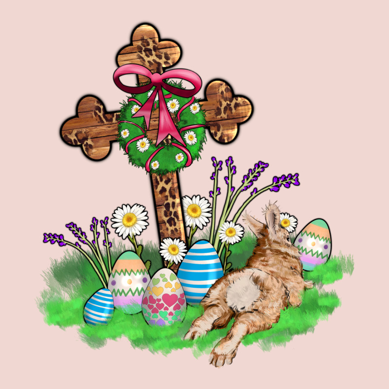 Religious Easter Bunny Cross Premium Sweatshirt by AdoDesignShop | Teevron