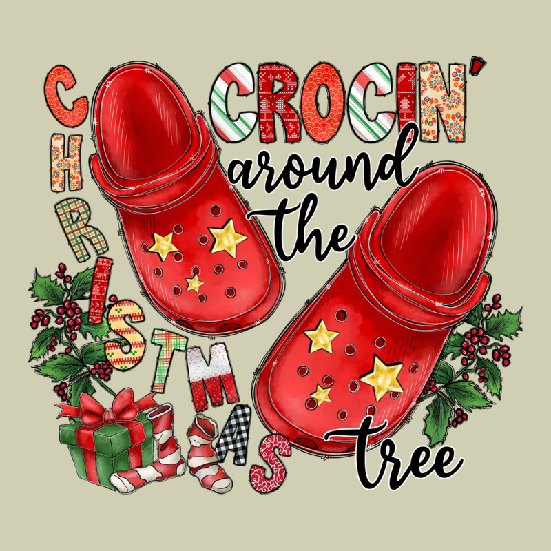 Christmas Crocin Around The Tree Heavy Core Tee by CowhideDigitalArt | Teevron