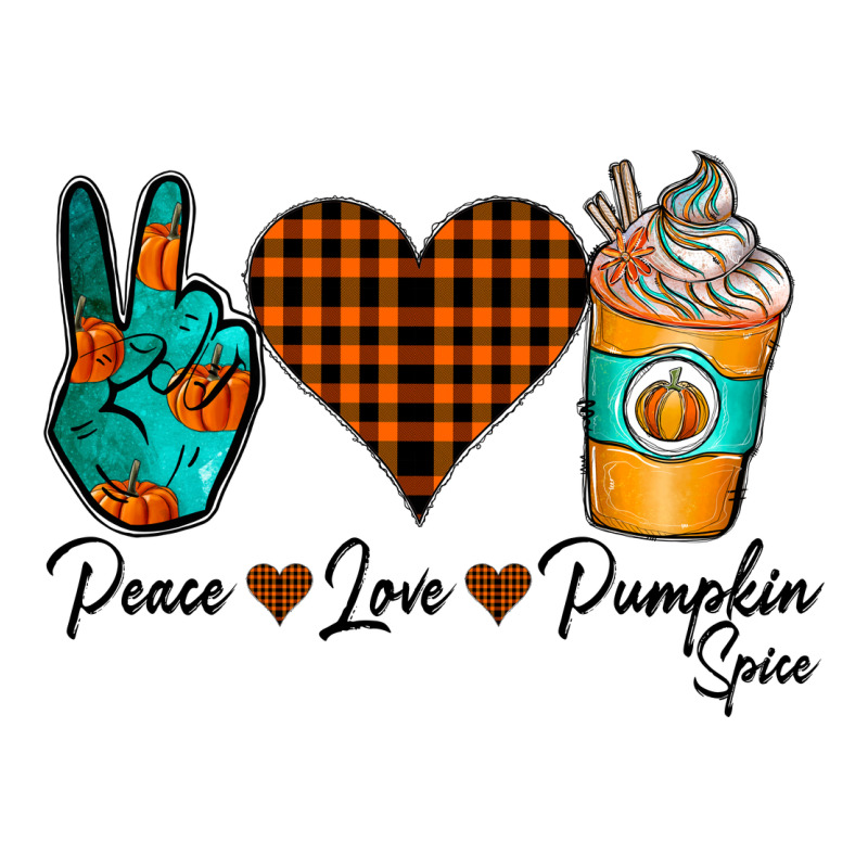 Peace Love Pumpkin Spice Zipper Hoodie by CowhideDigitalArt | Teevron