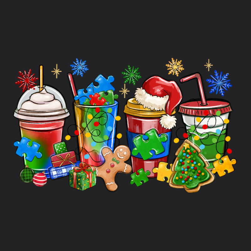 Autism Awareness Christmas Coffee Vintage Tee by MaliasSmallBusiness | Teevron