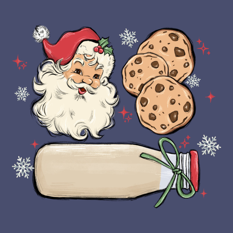 Custom Milk And Cookies With Santa Vintage Tee by MaliasSmallBusiness | Teevron