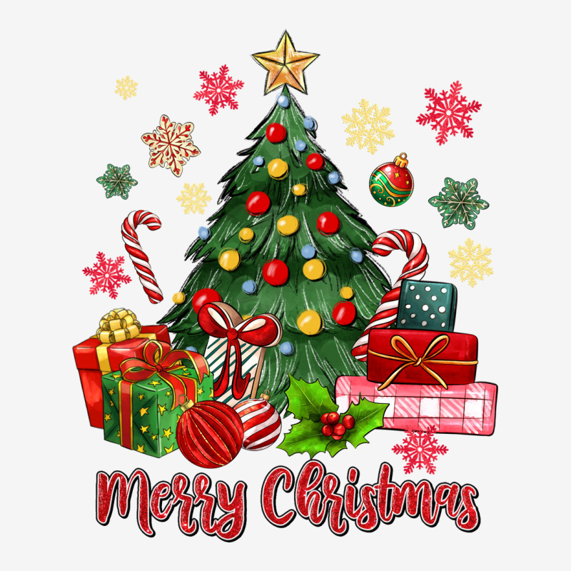 Merry Christmas Tree With Gift Box Urban Hoodie by MaliasSmallBusiness | Teevron