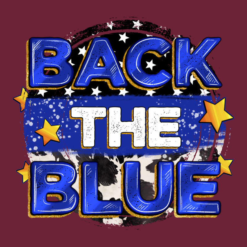 Back The Blue Long Sleeve Tee by Zillion Design Studio | Teevron