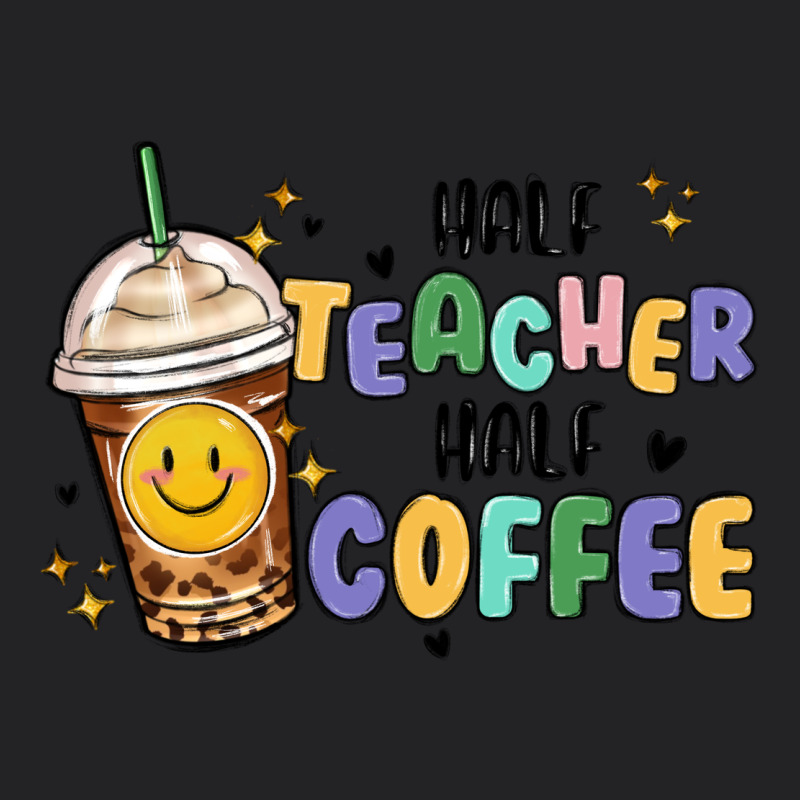 Half Teacher Half Coffee Vintage Tee by MaliasSmallBusiness | Teevron