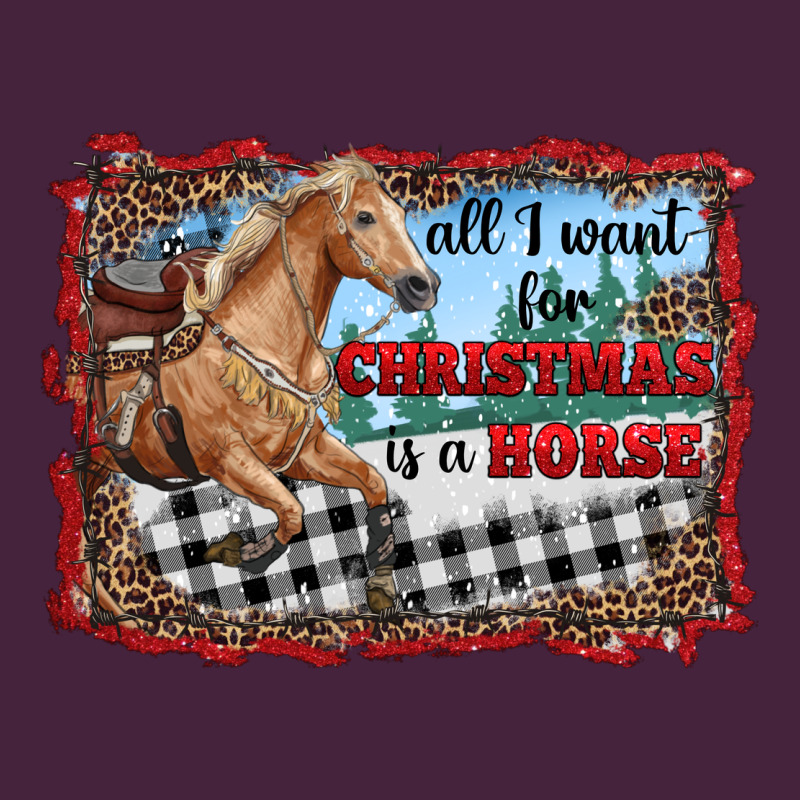 All I Want For Christmas Is A Horse  With Farm Long Sleeve Tee by RanaPortraitStore | Teevron
