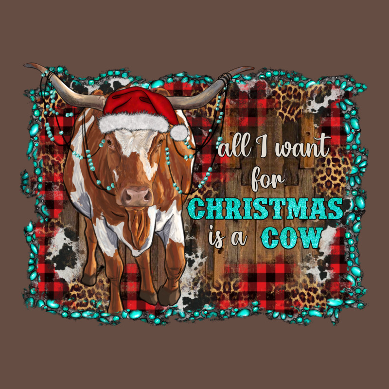 All I Want For Christmas Is A Cow Longhorn Long Sleeve Tee by RanaPortraitStore | Teevron