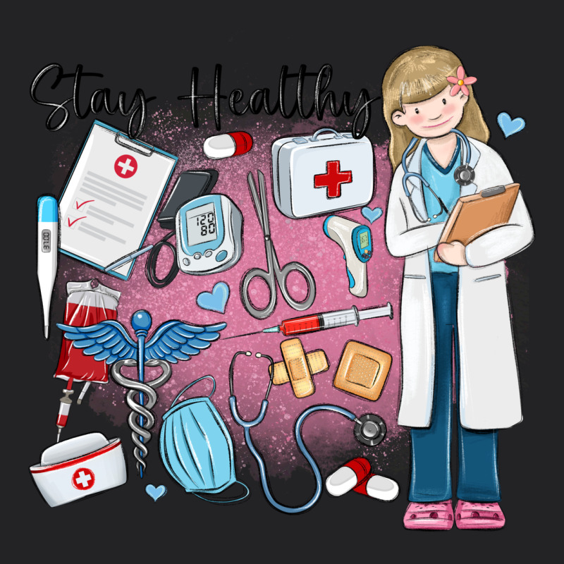 Stay Healthy Nurse Vintage Tee by MaliasSmallBusiness | Teevron