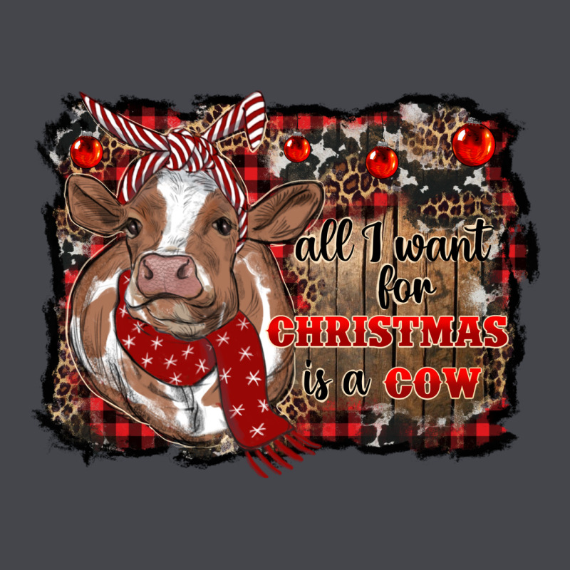 All I Want For Christmas Is A Cow Cowhide Long Sleeve Tee by RanaPortraitStore | Teevron