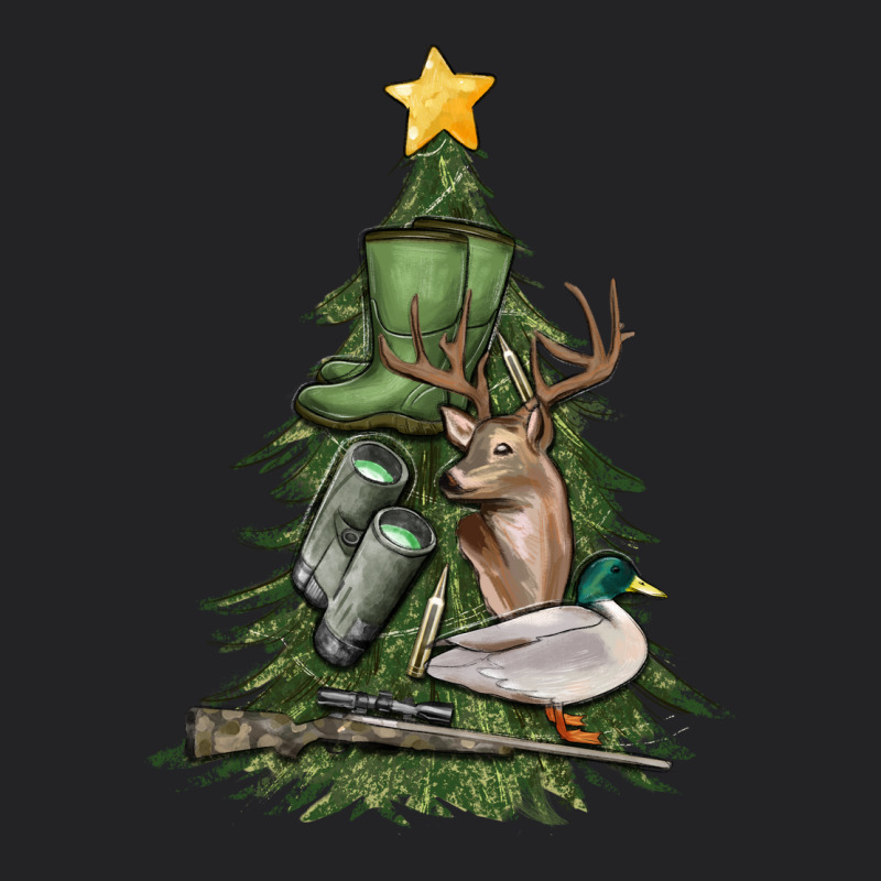Hunting Christmas Tree Vintage Tee by MaliasSmallBusiness | Teevron