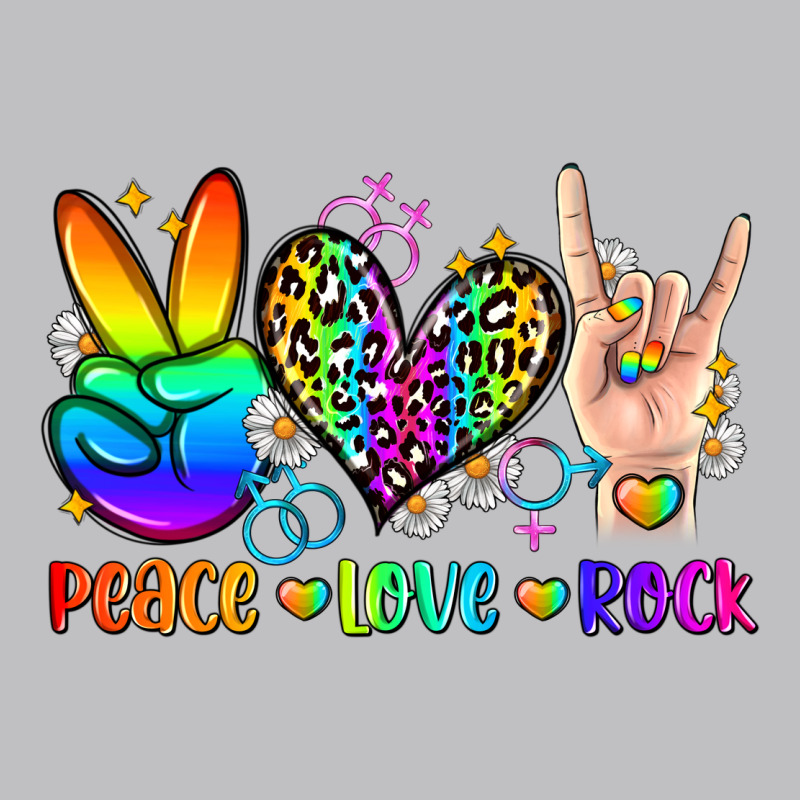 Peace Love Rock Classic Tee by Zillion Design Studio | Teevron