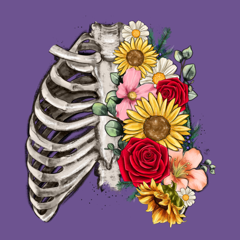 Floral Ribcage Vintage Tee by MaliasSmallBusiness | Teevron