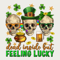 Dead Inside But Feeling Lucky St. Patricks Day Zipper Hoodie | Teevron
