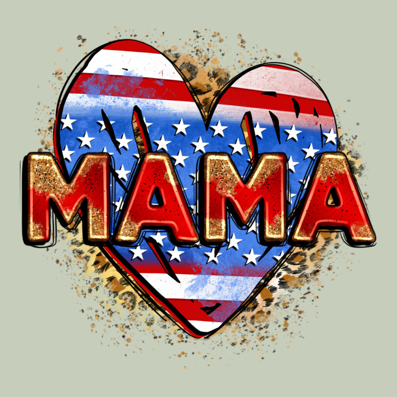 American Mama Heart Long Sleeve Tee by Zillion Design Studio | Teevron