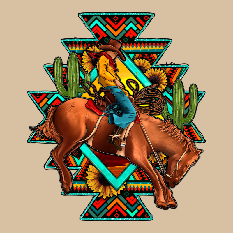 Aztec Rodeo Cowboy Heavyweight Hoodie by JahusDesignShop | Teevron