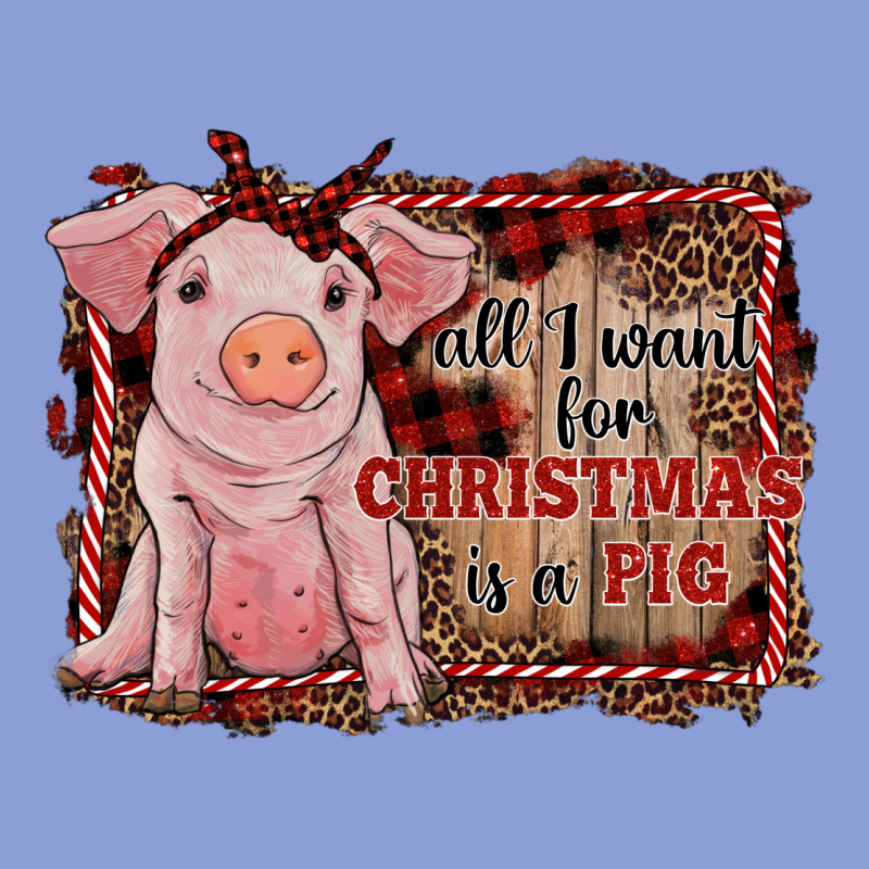 All I Want For Christmas Is A Pig Sitting Pig Long Sleeve Tee by RanaPortraitStore | Teevron