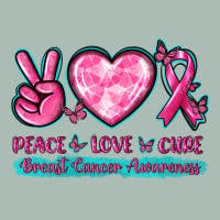 Peace Love Cure Breast Cancer Awareness Classic Tee | Teevron