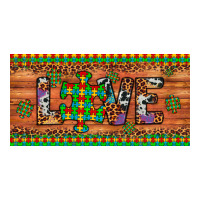 love autism awareness license plate | Teevron