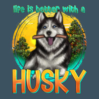 Life Is Better With A Husky Urban Heavy Tee | Teevron
