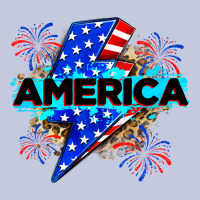 America With Lightning Bolt Long Sleeve Tee | Teevron