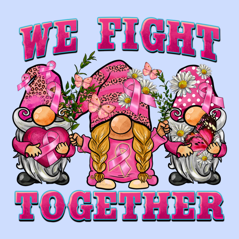 We Fight Together Breast Cancer Gnome Urban Heavy Tee by BarkalooDesign | Teevron