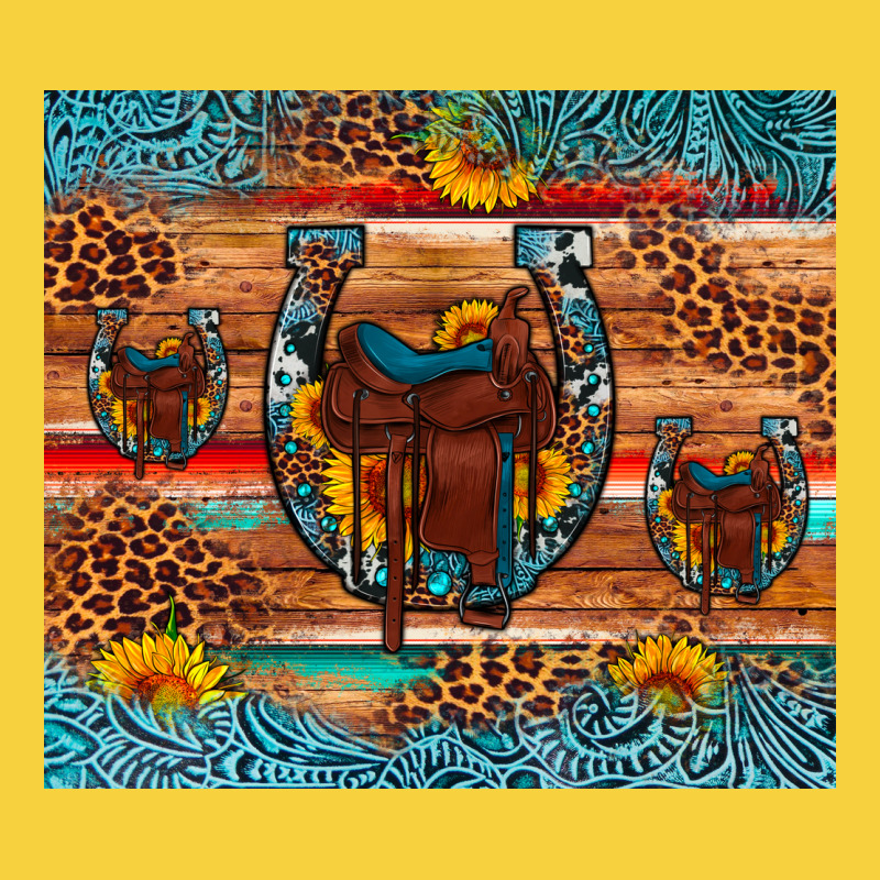 Saddle Horseshoe Leopard Sunflower Premium Sweatshirt by Artiststas | Teevron